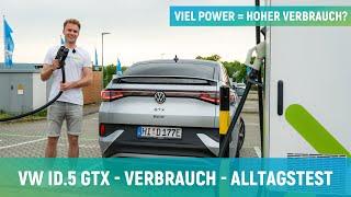 VW ID.5 GTX  VERBRAUCHSTEST - WIE VIEL braucht er im ALLTAG?  ELECTRIFY ME