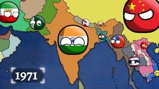 History of India and Its Neighbours 1900-2022 Countryballs