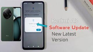 Xiaomi Redmi A3  Software Update New Latest Version Android 14 Version