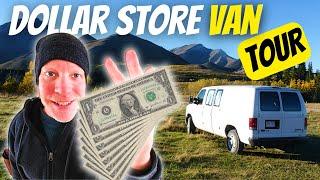 FRUGAL Dollar Store No Build VAN CONVERSION TOUR I Hacked Items For My Van Build Camper