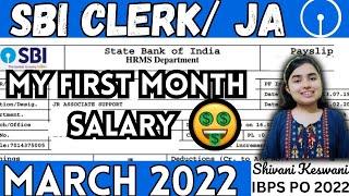 SBI JA Clerk First Month Salary  SBI JA 2022 Salary Slip  @Shivanikeswani  Zero