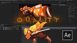 How To Improve Anime Edit Quality  After Effects AMV Tutorial