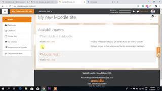 Creating User and Adding Participants in Moodle course