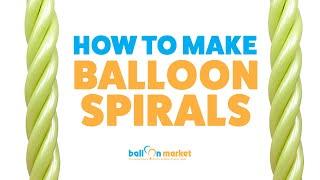 How to Make Balloon Spirals - Balloon Basics