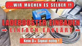 Ladebooster einbauen EINFACH erklärt Victron Ladebooster in Wohnmobil einbauen DIY mit WATTSTUNDE