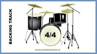 Drums backing track  drums 44 beat play along  meespelen met drums