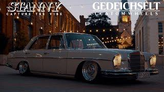 Bagged Mercedes W108 250 SE on Gedeichselt Custom Wheels  Stanny