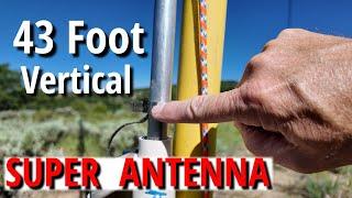 43 Foot Vertical antenna for portable operation. K7SW