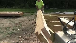 How to Cut Two Important Timber Frame Joints  The Pavilion Construction Continues