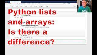 Python lists vs. arrays How similar are they?