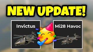 The NEW Invictus & Mi-28 UPDATE Is FINALLY OUT  War Tycoon