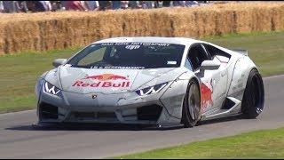 Goodwood FOS 2019 Day 1 - Mad Mikes Lamborghini Drift Car Rally Cars Trucks & More