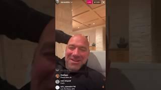 Dana White laughing at mom jokes