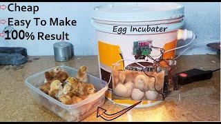 Easy idea to Make Egg Incubator By using waste paint bucket  Egg Hatching in Old bucket  Chicks
