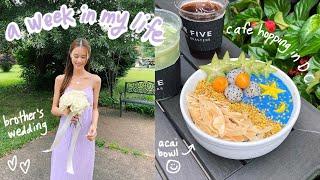 last usa vlog  brothers wedding vegan tacos açaí bowl catching fireflies flying back to korea