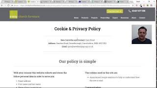 GDPR - My Simple Cookie & Privacy Policy Page Explained