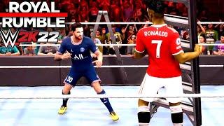 HAALAND  RONALDO  MBAPPE KAVGADA  FUTBOLCULAR ROYAL RUMBLE  WWE 2K22  PS 5 