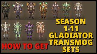 How to get previous PVP Gladiator Transmog Sets in Dragon Flight guide World of Warcraft.