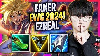 FAKER TRIES EZREAL MID IN MIDDLE EAST SOLOQ EWC 2024 - T1 Faker Plays Ezreal MID vs Katarina