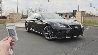 2022 Lexus LS 500 F Sport Start Up Test Drive Walkaround POV and Review