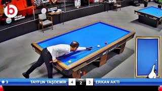 TAYFUN TAŞDEMİR vs ERKAN AKTI  SEMI FINAL   3 BANT BİLARDO 4.ETAP 2023 ANKARA  billiards  당구 