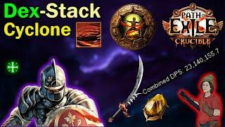 Dex-Stack Cyclone - Champion  Path of Exile Crucible 3.21