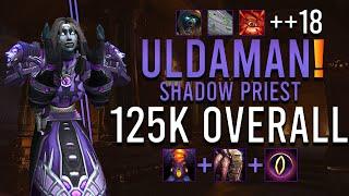 +18 Uldaman Shadow Priest 125k Overall M+  Dragonflight 10.1