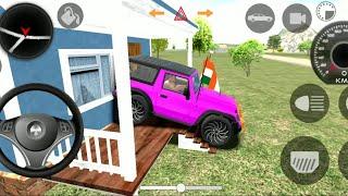 Mahindra Thar  Wala  Modified Mahindra Thar Stunt  Indian Car Simulator 3D  Thar ka Song  