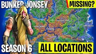 SEASON 6 - ALL 4 Locations NPC #6 BUNKER JONSEY - Fortnite