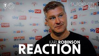 REACTION  Karl Robinson after loss to Walsall