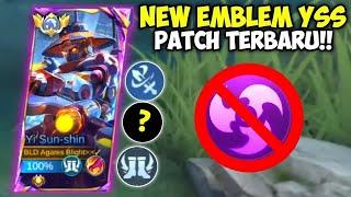 NEW EMBLEM & BUILD TOP 1 GLOBAL YI SUN SHIN EMBLEM & BUILD TERBARU YSS DI PATCH SEKARANG - MLBB