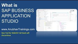 What is SAP Business Application Studio  WebIDE Full Stack to Business Application Studio
