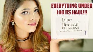 MAKEUP PRODUCTS  UNDER RS 100  BLUE HEAVEN MAKEUP HAUL   HINA ATTAR