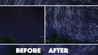 STAR TRAIL Photography Tutorial Photoshop