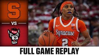 Syracuse vs. NC State Full Game Replay  2023-24 ACC Womens Basketball