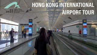 4K  Airport Tour  Hong Kong International Airport HKG