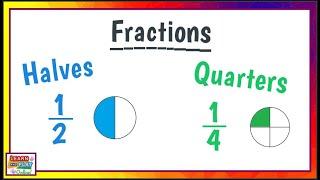 Fractions for Kids Halves and Quarters