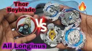 Thor Beyblade vs All Longinus Beyblade battle 