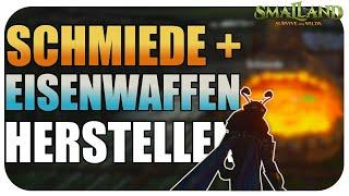 Schmiede und Eisenwaffen herstellen in Smalland  deutsch