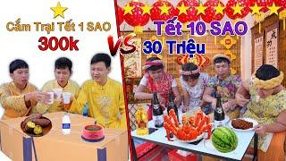 Bốc Thăm Cắm Trại TẾT 1 Sao vs 10 Sao Trong Sân Vườn  Cắm Trại 300k VS 30 Triệu