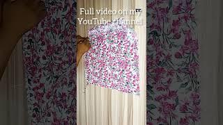 How to make a baby frock. cutting and sewing