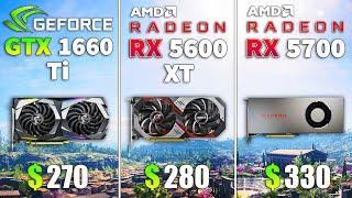 RX 5600 XT vs GTX 1660 Ti vs RX 5700 Test in 8 Games