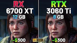 RX 6700 XT vs RTX 3060 Ti - Test in 12 Games in 2024