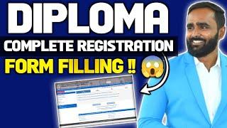 DIPLOMA REGISTRATION FORM 2024  STARTED COMPLETE PROCESS    @pradeepgiriacademy DETAIL INFORMATION