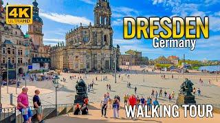 Deutschland Dresden - Frühlingsspaziergang in 4K vom HBF zur Innenstadt und zurück  Walking Tour