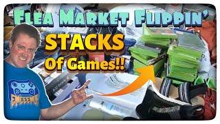 Flea Market Flippin - Video Games in STACKS - Live Video Game Hunting