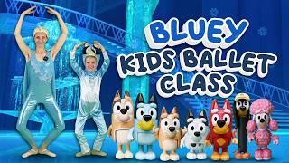 BLUEY Ballet Class 🩰 With Elsa KIDS BALLET CLASS