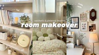 extreme aesthetic room makeover korean & pinterest inspired 