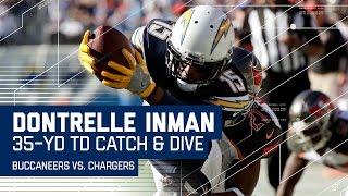 Dontrelle Inman Dives for a 35-Yard TD  Buccaneers vs. Chargers  NFL