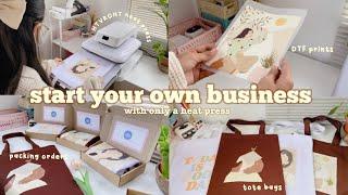 Start your own business in 2024 with only a HeatPress   Clothing & Totebag  Guide  ft. HTVRONT